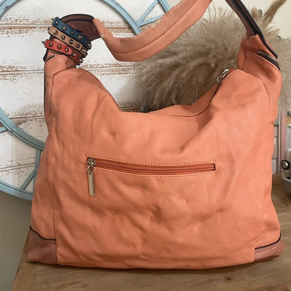 Women’s Unique Vegan Leather Large Hobo BOHO Bag